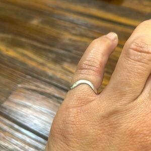 Sterling silver pinky ring size 4